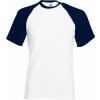 F.O.L. | Baseball T (Farba white/deep navy, Veľkosť 3XL)