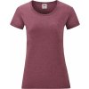 F.O.L. | Lady-Fit Valueweight T (Farba heather burgundy, Veľkosť XXL)