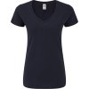 F.O.L. | Lady-Fit Iconic 150 V-Neck T (Farba deep navy, Veľkosť XXL)