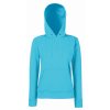 F.O.L. | Classic Lady-Fit Hooded Sweat (Farba azure blue, Veľkosť XXL)