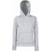 F.O.L. | Classic Lady-Fit Hooded Sweat (Farba heather grey, Veľkosť XXL)