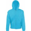 F.O.L. | Classic Hooded Sweat Jacket (Farba azure blue, Veľkosť XXL)