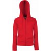 F.O.L. | Premium Lady-Fit Hooded Jacket (Farba red, Veľkosť XXL)
