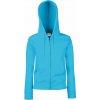 F.O.L. | Premium Lady-Fit Hooded Jacket (Farba azure blue, Veľkosť XXL)