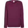 F.O.L. | Lady-Fit LW Raglan Sweat (Farba burgundy, Veľkosť XXL)