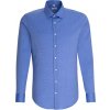 Seidensticker | Shirt Slim LSL (Farba mid blue, Veľkosť 45)