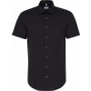 Seidensticker | Shirt Slim SSL (Farba black, Veľkosť 45)
