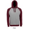 SOL'S | Seattle (Farba grey melange/burgundy, Veľkosť 3XL)