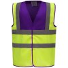 Yoko | HVW100 (Farba purple/hi vis yellow, Veľkosť 3XL)