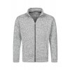 Stedman ST5850 | Knit Fleece Jacket (Farba Light Grey Melange, Veľkosť XXL)