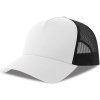 white/black - 5-panelová šiltovka pre kamiónistov