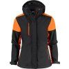 Printer | Prime Padded Softshell Women (Farba black/orange, Veľkosť 3XL)