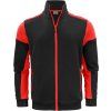 Printer | Prime Sweater Full Zip Men (Farba black/red, Veľkosť 5XL)