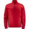 ProJob | 2128 Sweatshirt 1/2 Zip (Farba red, Veľkosť 4XL)