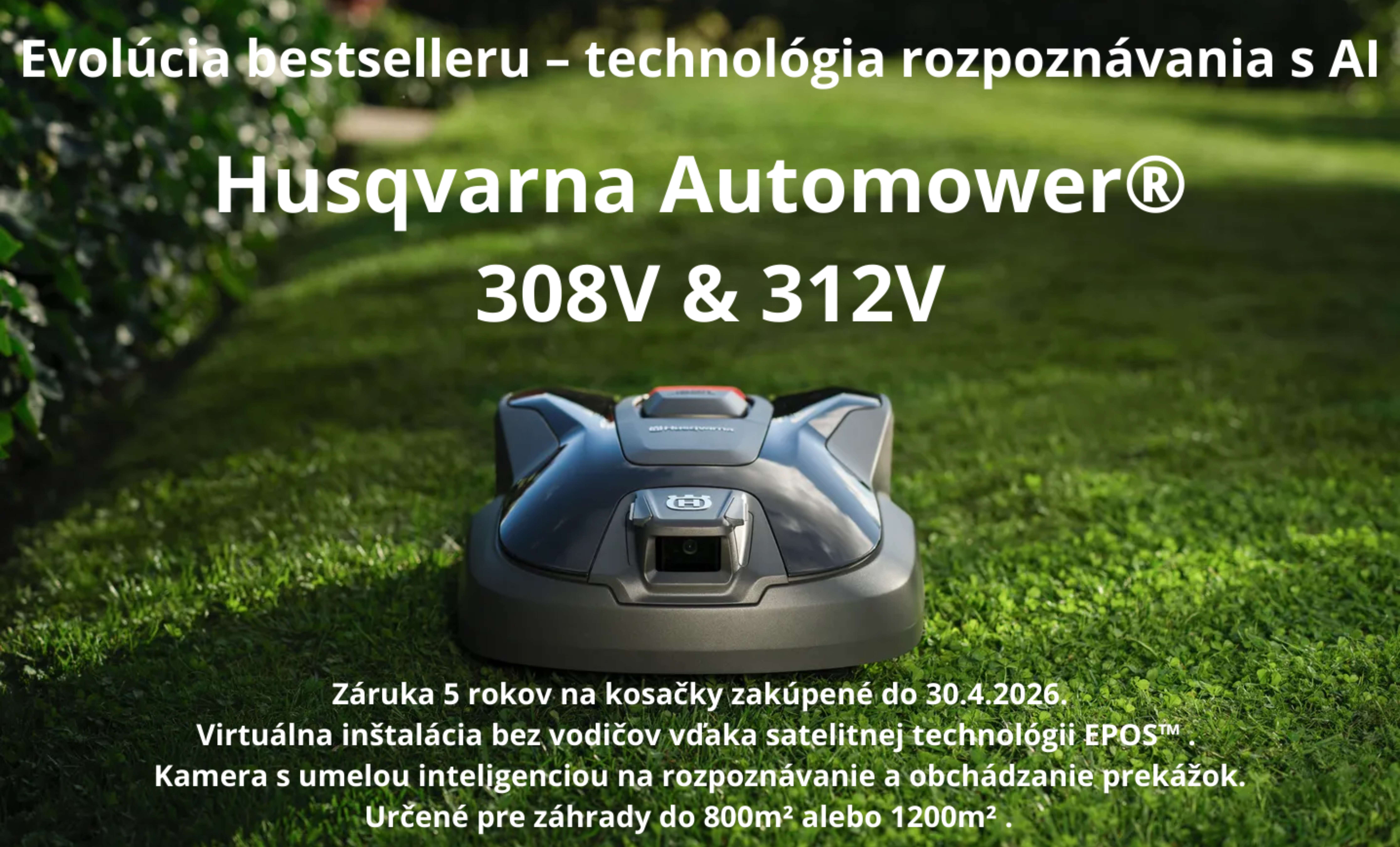 Husqvarna Automower® 308V a 312V