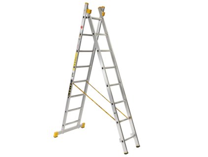 Hliníkový rebrík dvojdielny univerzálny 8508 PROFI PLUS
