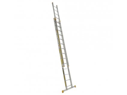 Hliníkový rebrík dvojdielny výsuvný rozšírená verzia 8716* PROFI PLUS