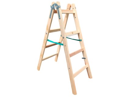 4904 (DDP-4) Drevený rebrík dvojdielny /PREMIUM/ PROFI