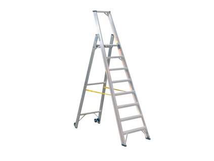 Schodíky jednostranné hliníkové 9308 PROFI PLUS