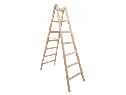 2907 Drevený rebrík dvojdielny /ŠTAFLE/ HOBBY PREMIUM
