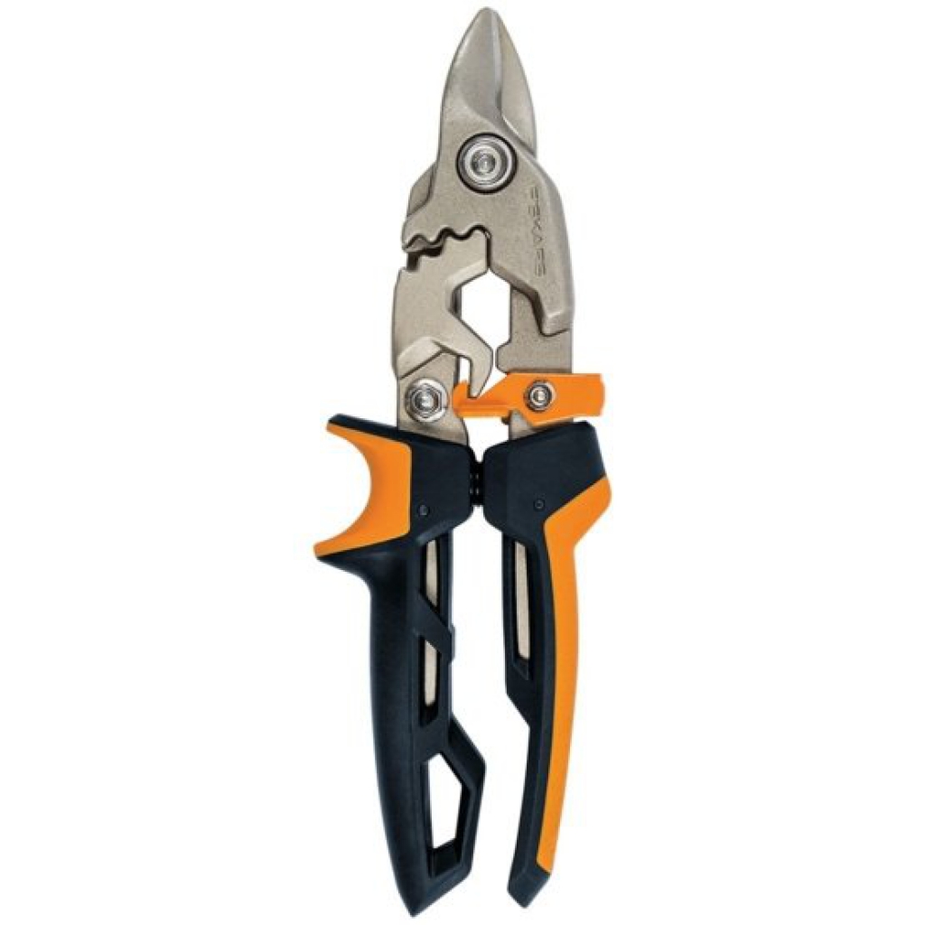 FISKARS PowerGear převodové nůžky na plech, krátké ostří