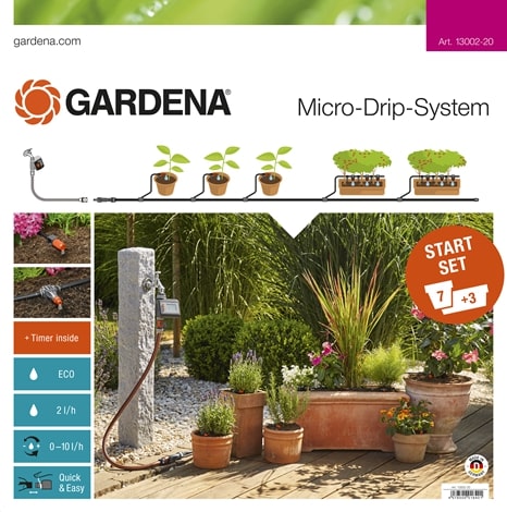 Gardena Štartovacia súprava pre rastliny v črepníkoch M s automatikou