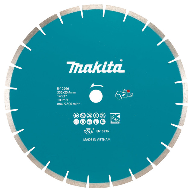 Makita - príslušenstvo +DIAMANTOÝ REZNÝ KOTÚČ 355 x 25,4 MM