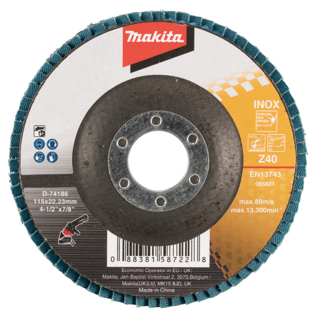Makita - príslušenstvo +KOTÚČ BRÚSNY 115X22,23MM Z40