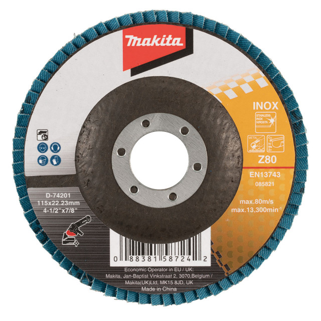 Makita - príslušenstvo +KOTÚČ BRÚSNY 115X22,23MM Z80