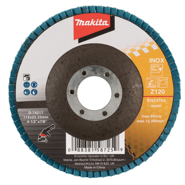 Makita - príslušenstvo +KOTÚČ BRÚSNY 115X22,23MM Z120