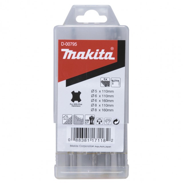 Makita - príslušenstvo +VRTÁK SDS+ SADA 5Ks