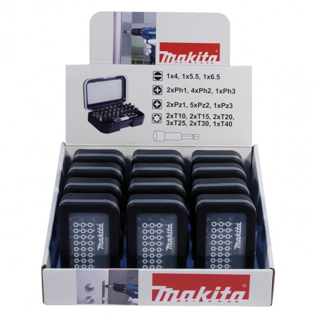 Makita - príslušenstvo +SADA BITOV 31ks BALENIE 12sád