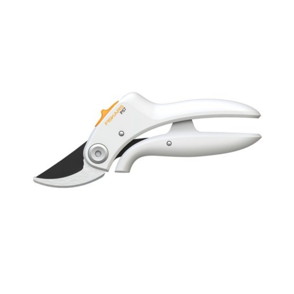 FISKARS Nožnice PowerLever dvojčepeľové P57, biele