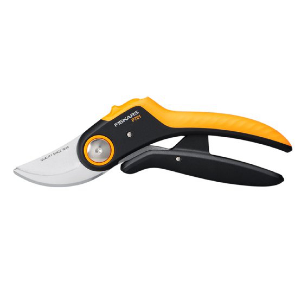 FISKARS Dvojčepeľové záhradné nožnice PowerLever Plus (P721)