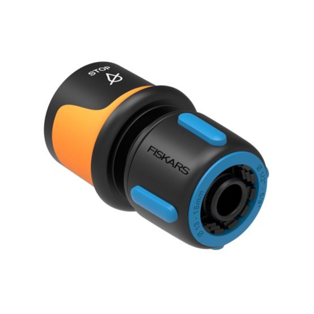 FISKARS Rýchlospojka hadice Comfort STOP 13 – 15 mm (1/2” – 5/8”)
