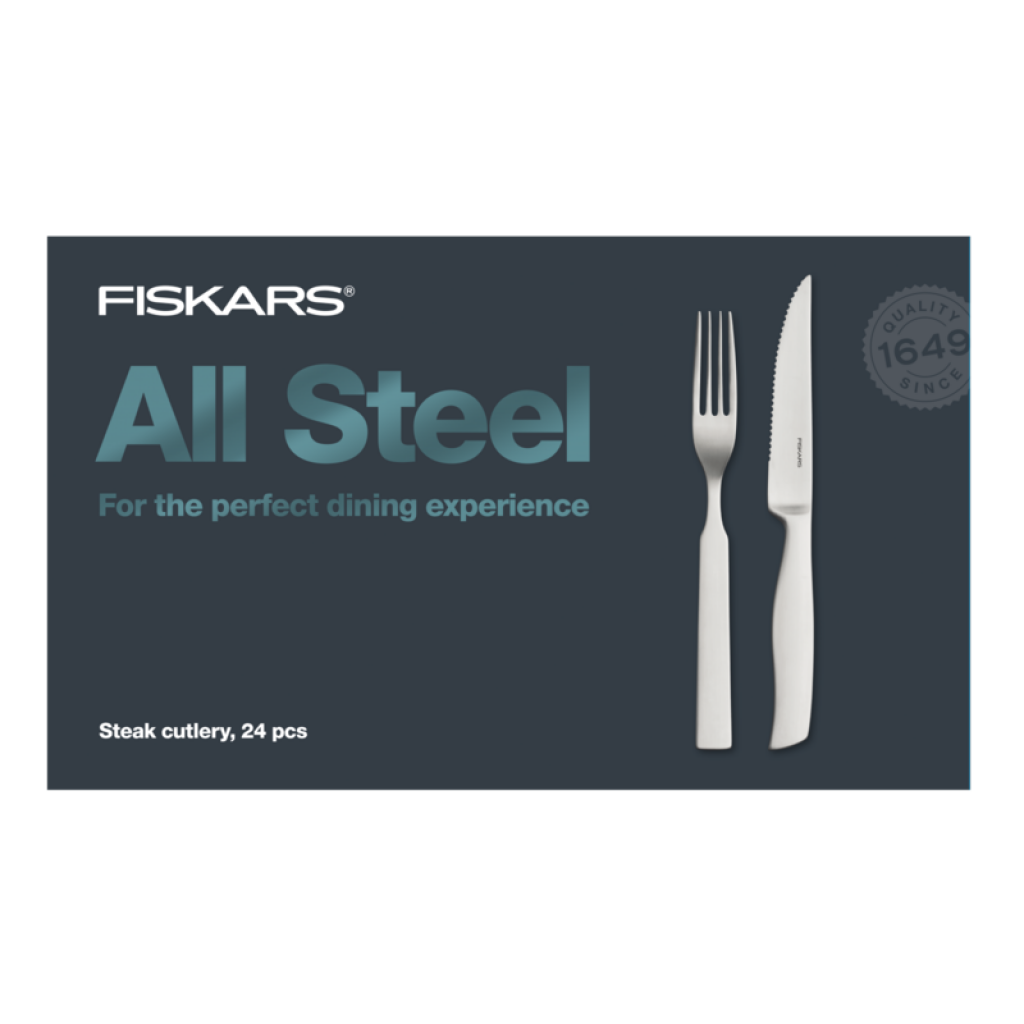 FISKARS Súprava steakových príborov All Steel, 24 ks