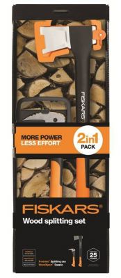 FISKARS Set na štiepanie dreva sekera X21 + sapina XA2