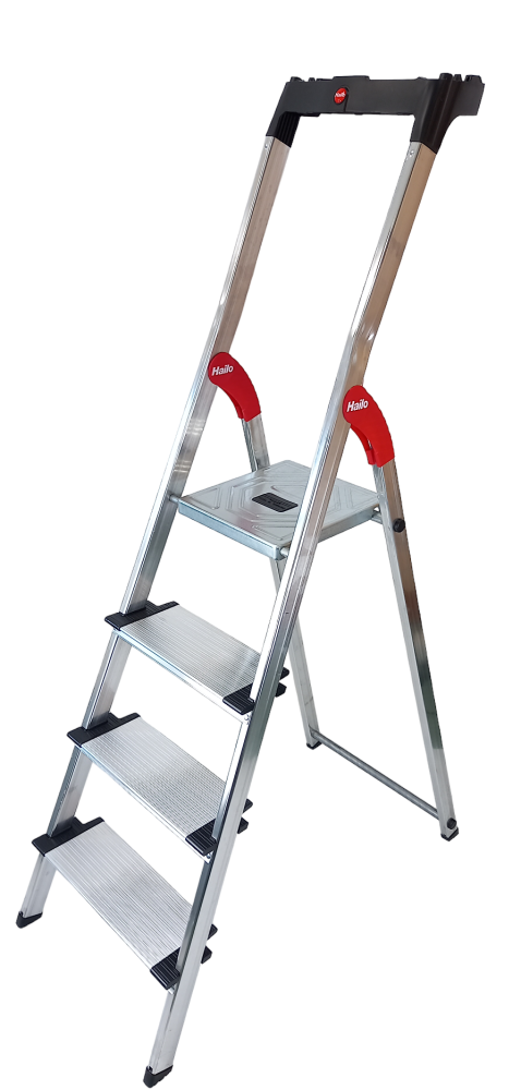 Schodíky jednostranné hliníkové Comfortline L80 4-stupňové