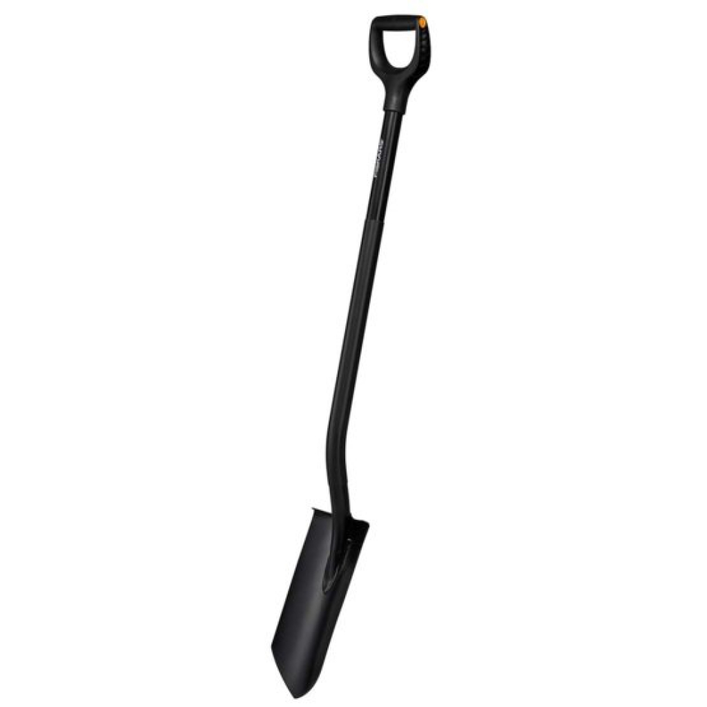 FISKARS Drenážny rýľ Ergonomic Pro (čierny)
