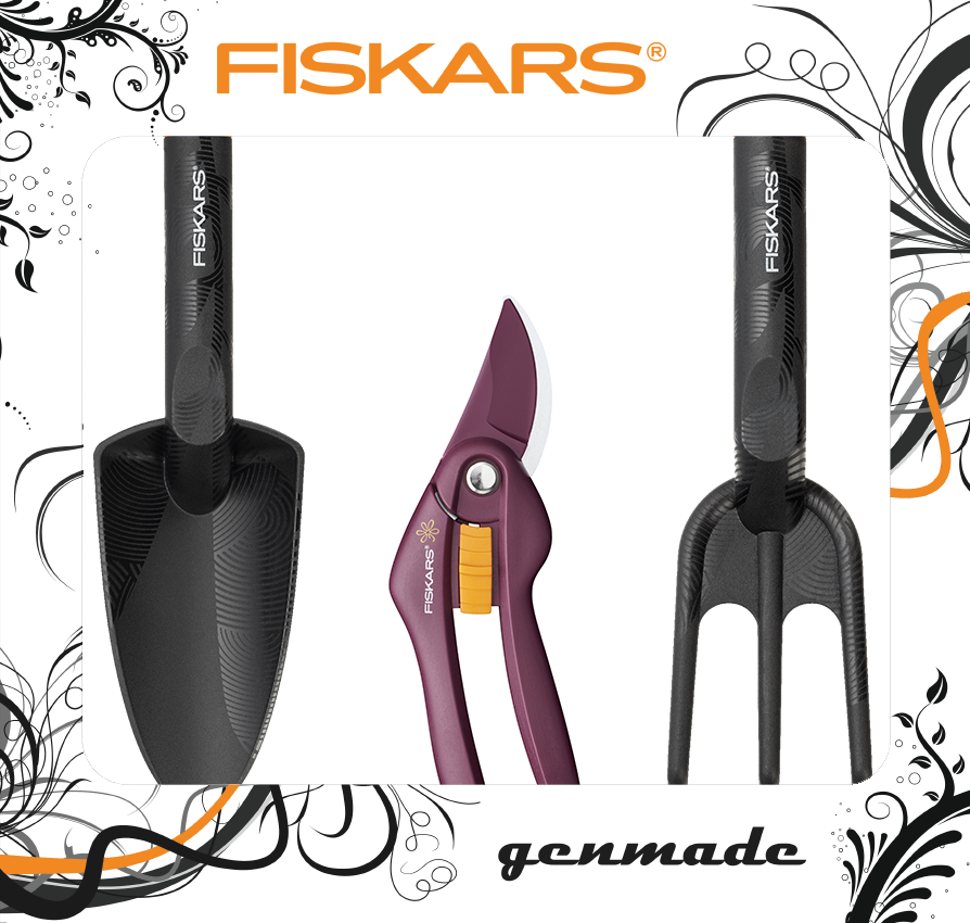 FISKARS Záhradný sada Merlot, čierna