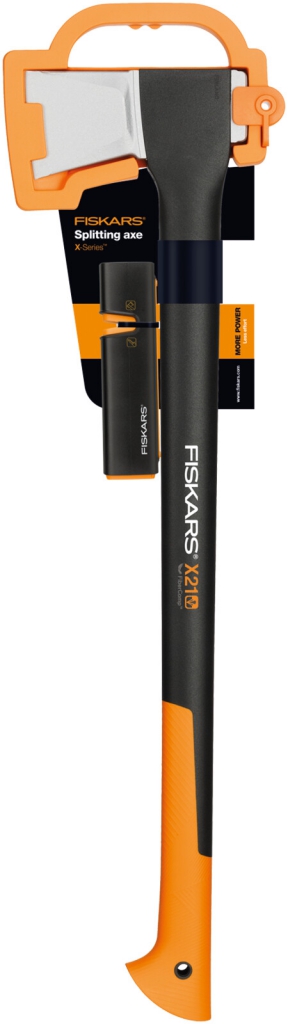 FISKARS Set sekera X21 + ostrič Xsharp