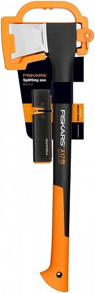 FISKARS Set sekera X17 + ostrič Xsharp