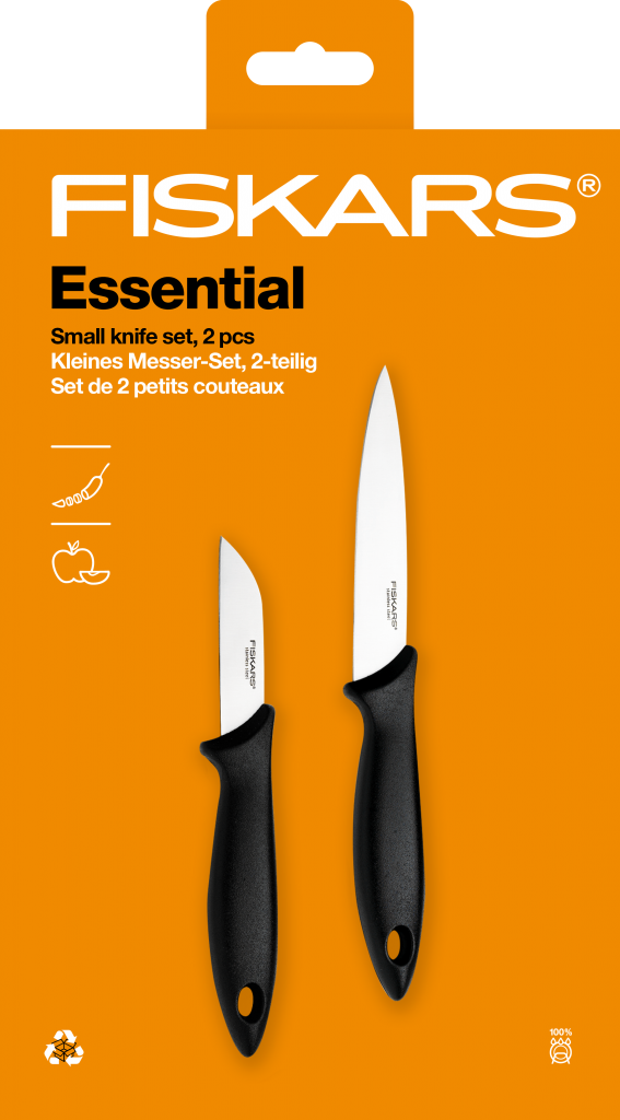 FISKARS Essential Súprava - okrajovací a lúpací nôž