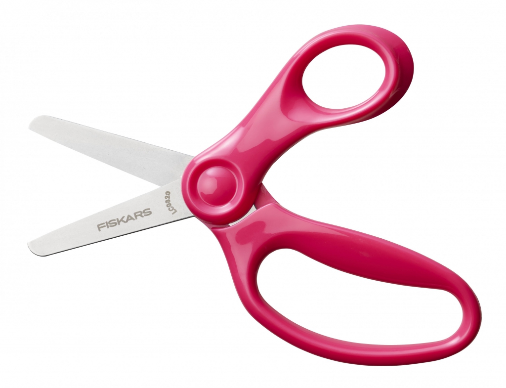 FISKARS Detské nožnice so zaoblenou špičkou, ružové, 13 cm (6+)