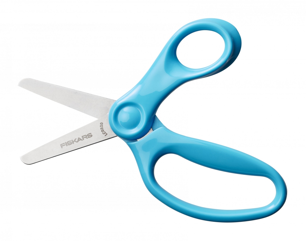 FISKARS Detské nožnice so zaoblenou špičkou, tyrkysové, 13 cm (6+)