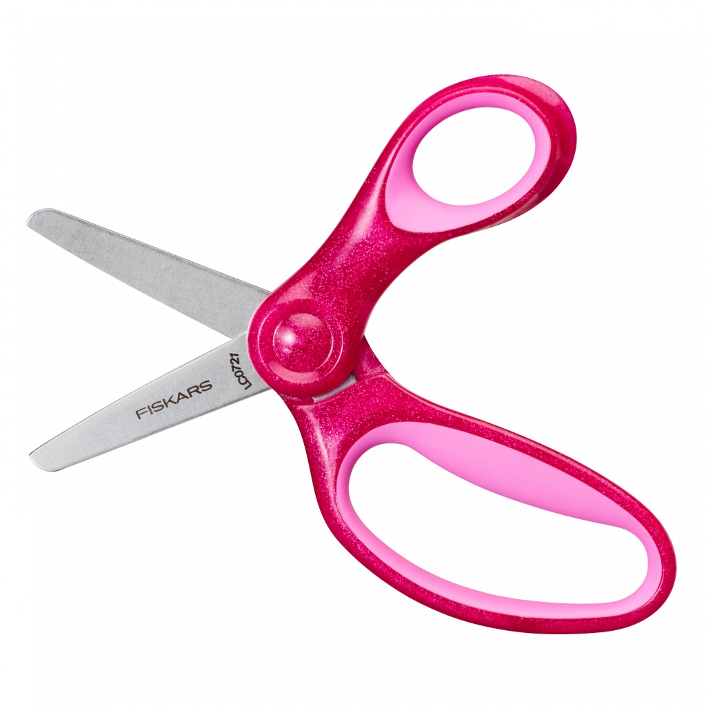 FISKARS Detské nožnice s trblietkami, ružové, 13 cm (6+)