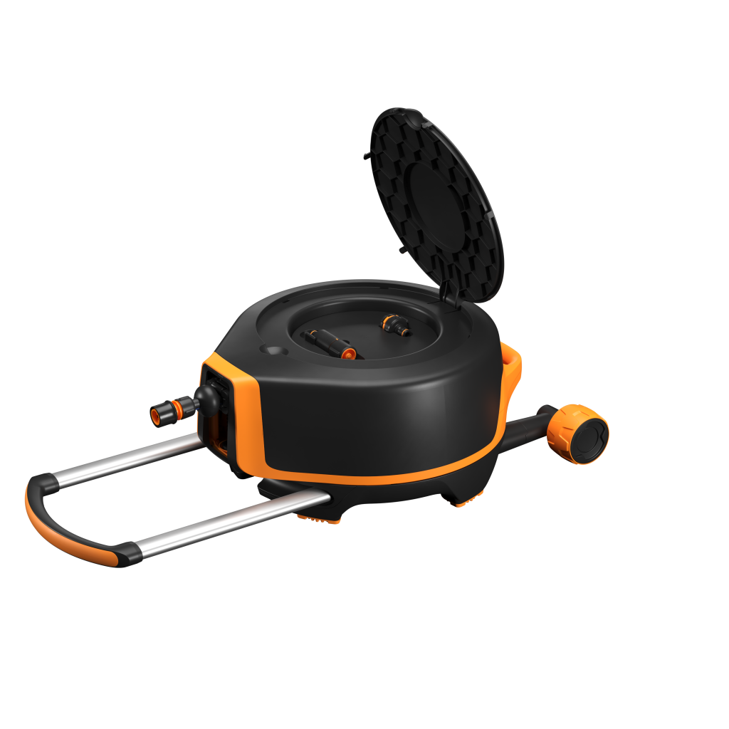 FISKARS Automatický bubon XL s kolieskami, 13 mm (1/2”), dosah 27 metrov