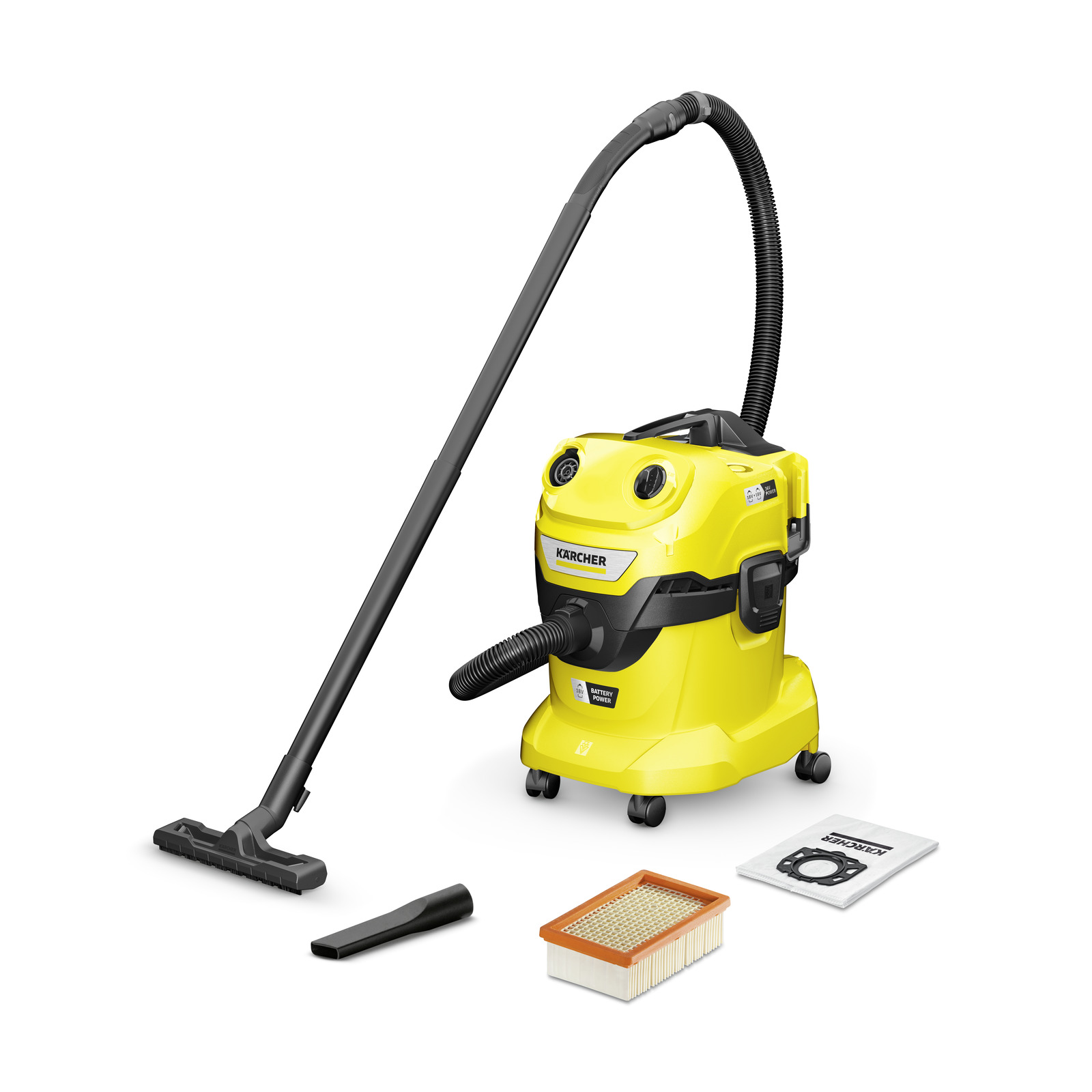 Karcher Kärcher Akumulátorový mokro-suchý vysávač WD 4-18 V-20/22 Dual