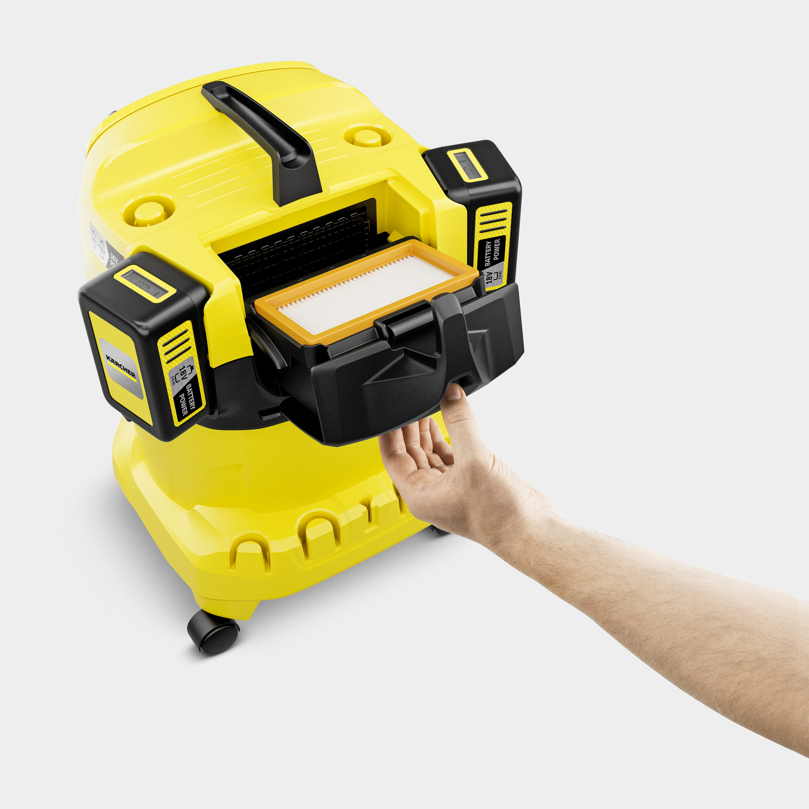 Karcher Kärcher Akumulátorový mokro-suchý vysávač WD 4-18 V-20/22 Dual Battery Set