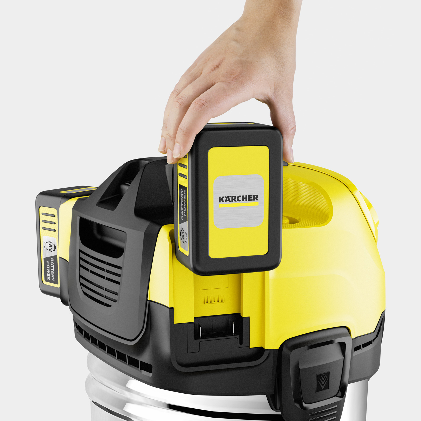 Karcher Kärcher Akumulátorový mokro-suchý vysávač WD 4-18 S V-20/22 Dual